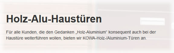 Holz Aluminium Haustüren 