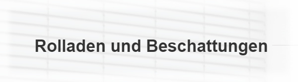 Rolläden Beschattung 